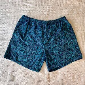 Eddie Bauer Men’s Blue Swirl Swim Trunks